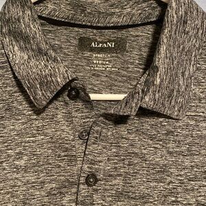 Grey Alfani Polo Shirt Active Material